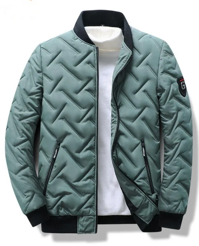 Men's Winter Thick Cotton Padded Coat Young Men Warm Outwear Windproof Parkas Overcoat Size L-5XL