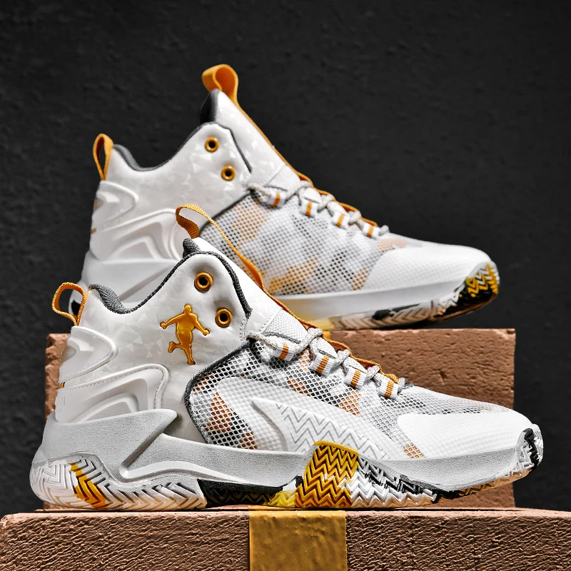 

High Quality Men's Basketball Shoes Men Sneakers Basket Bombre High Top Anti-slip Outdoor Male Sports Shoes Trainer Women Spring