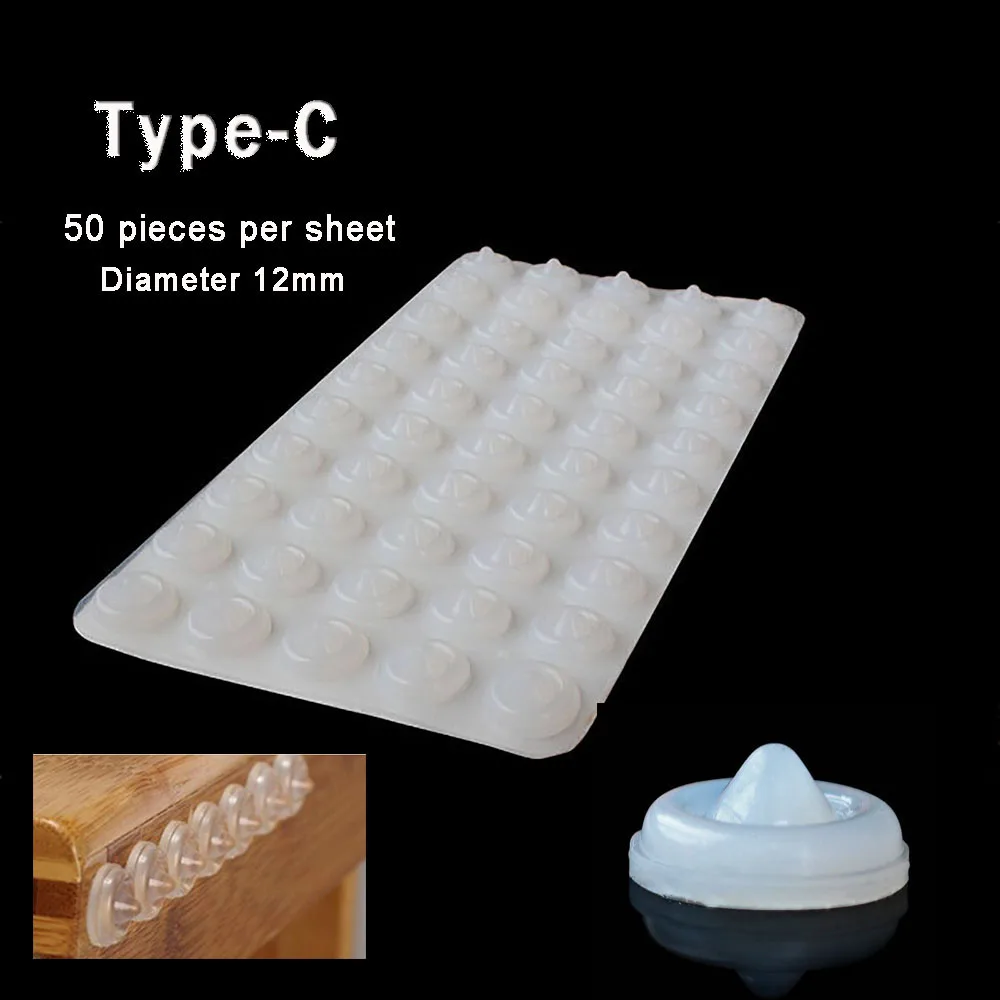 

Self Adhesive Door Stopper Rubber Damper Buffer Cabinet Bumpers Silicone Furniture Pads Cushion Protective Pads Diameter: 12mm
