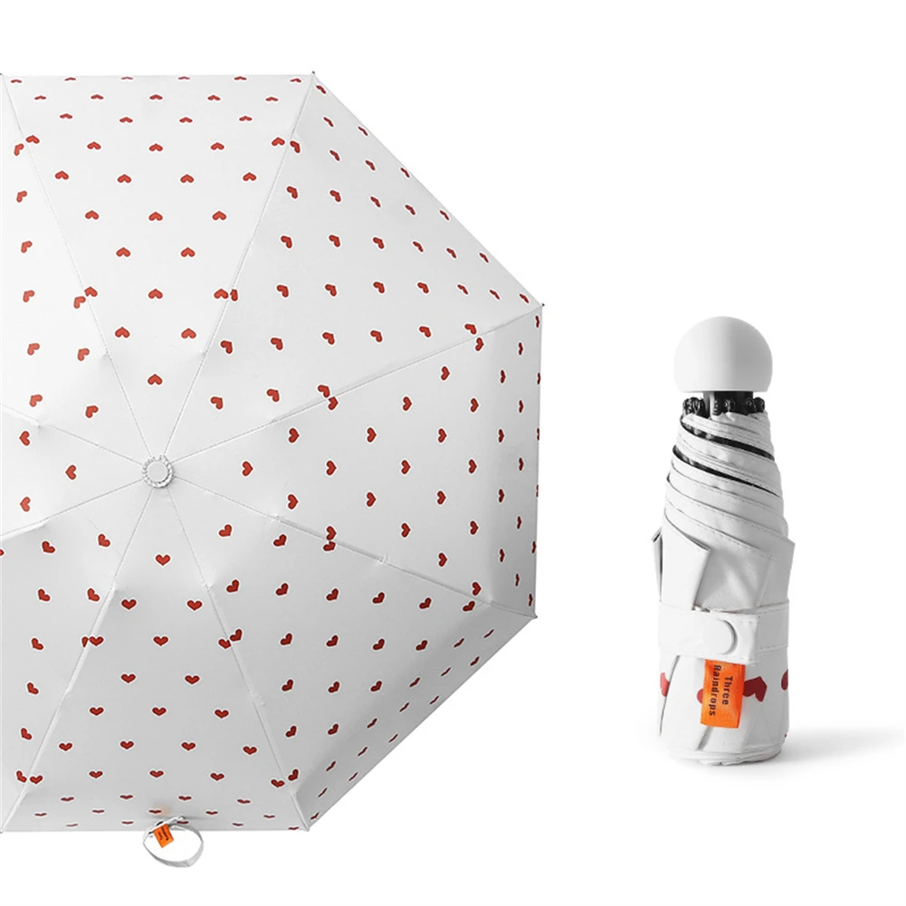 Простой и стильный ультралегкий маленький зонт для защиты от УФ-лучей Зонт с