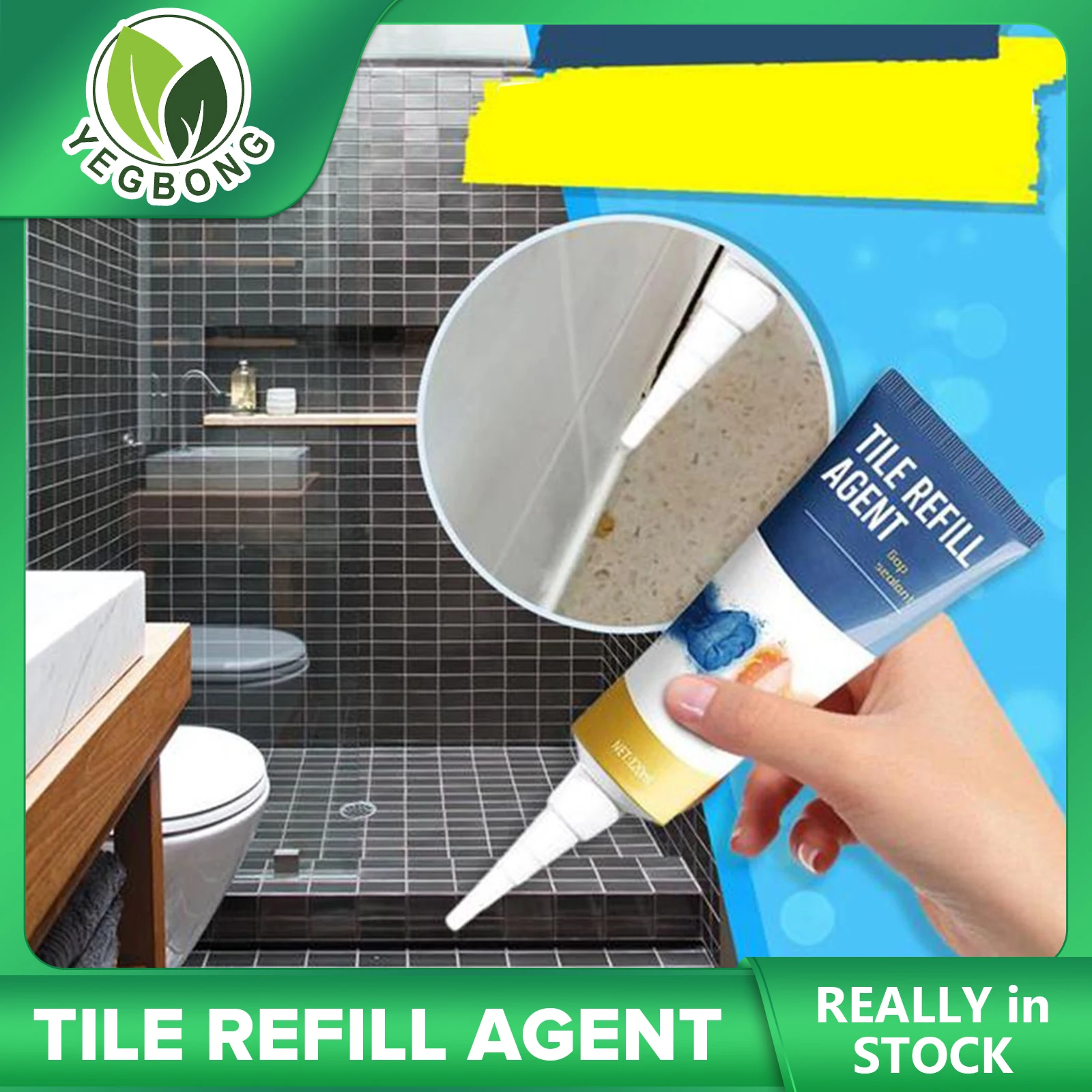 

Tile Refill Agent Wall Porcelain Paint Repair Gap Filler Waterproof Mildew-Proof Bathroom Floor Edge Caulking Filling Sealant
