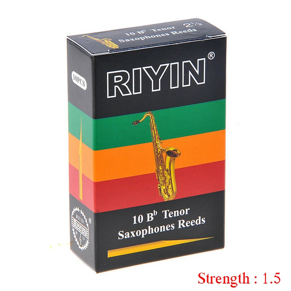 

Sax Reed 1.5 2.0 2.5 3.0 3.5 4.0 10-piece Bb Tenor Saxophone Reeds Hardnes Woodwind Parts Accessories High Quality