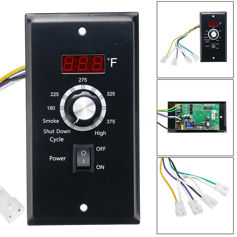 

Regulator Fireplace 120V Safe Digital BBQ Smoker On Off Temperature Control Thermostat Controller Board For Z GRILL Wood Pellet