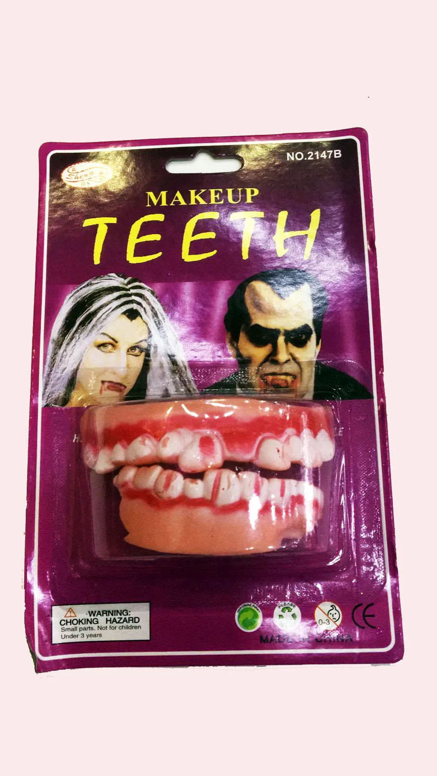 

Зубы для Хэллоуина с двойной панелью