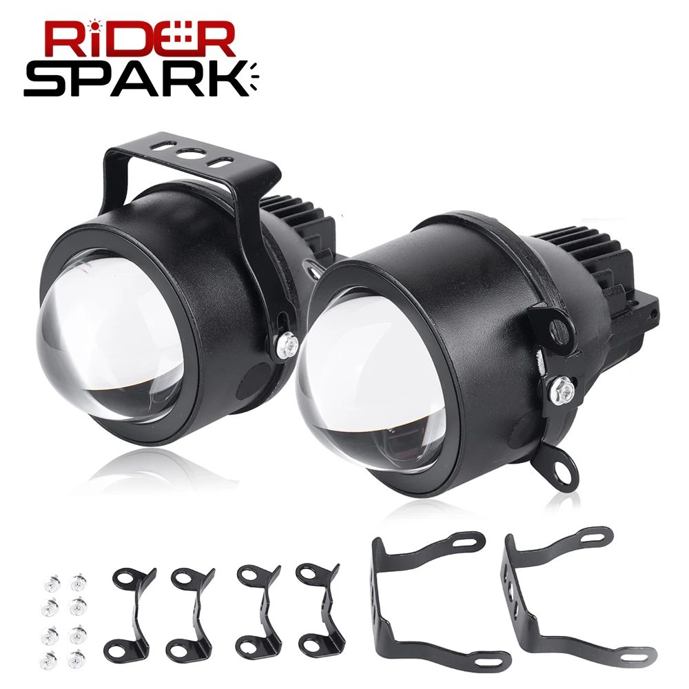 

Bi-led Fog Lights 3.0 inch PTF Lenses Tuning Foglights Projector LED Lens Driving Lamp Universal Car Light Accessories Retrofit