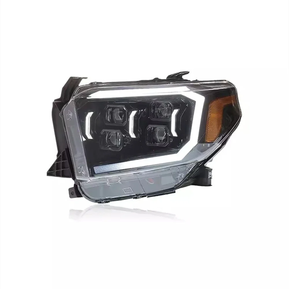 Автомобильный светодиодный передний фонарь в сборе для 14-20 TOYOTA Tundra DRL дневные