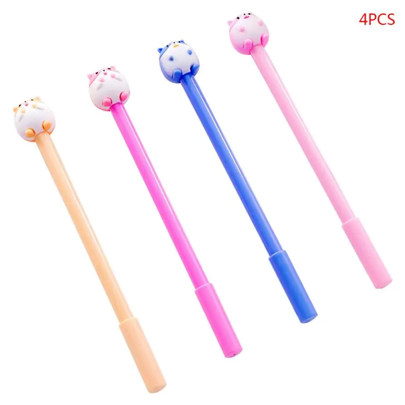 

4pcs 0.5mm Hamster Gel Pen Signature Neutral Pens Stationery Student Writ JIAN