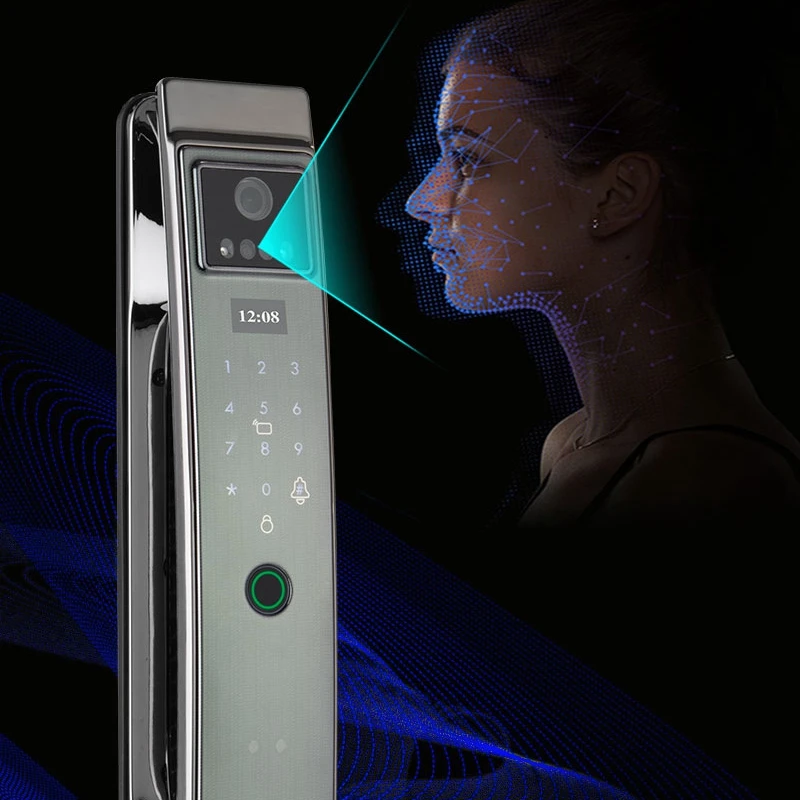 Купить 3D Инфракрасный датчик распознавания лица, умный замок, Wi-Fi камера с изображением отпечатков пальцев, интеллектуальное приложение Usmart Go, эле...