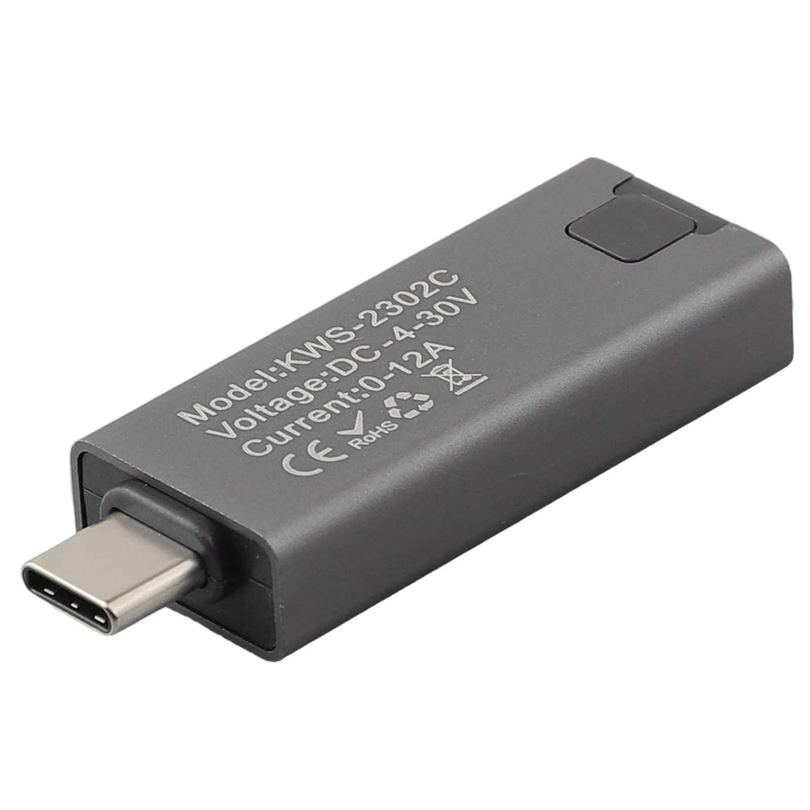 Запись емкости Type-C Измеритель напряжения 2302C USB-метр Двунаправленный тест тока