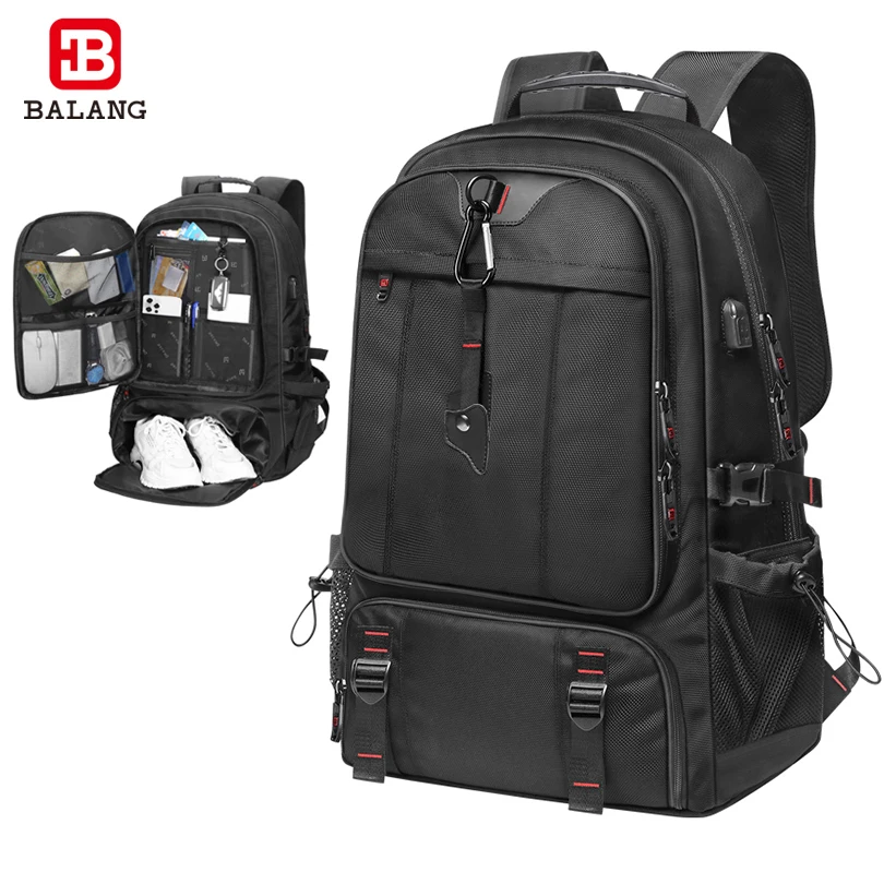 Extra Large Backpack Men 60L 80L Water Resistant 17 inch Travel Laptop Women Rucksack USB Charging Port Business School Bags