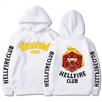 2022 hellfire club hoodie long sleeve 2 side menwomen stranger things 4 fans the same printing unisex loose sweatshirt pullover