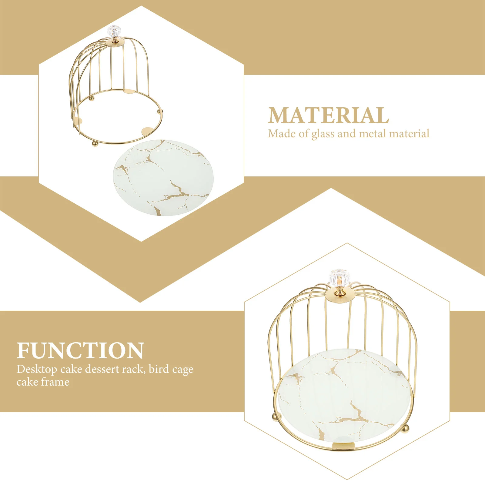 Подставка для торта десерта органайзер хлеба золотой декоративный поднос