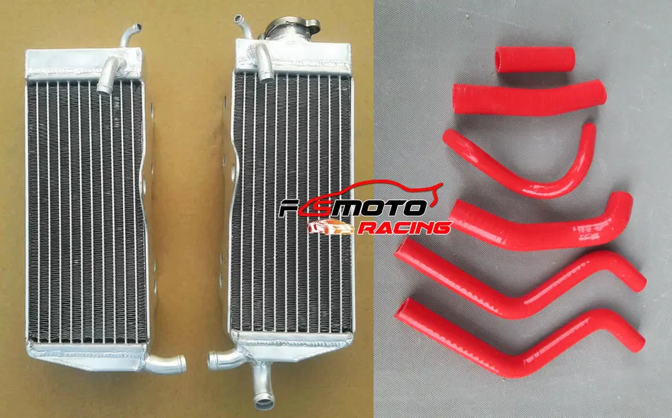 Фото Алюминиевый радиатор + силиконовый шланг для HONDA CR250R CR250 CR 250R CR250 R 1988-1989 годов выпуска №1