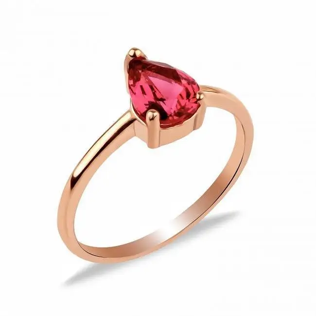 

Minik Drop Ruby Sterling 925 Silver Ring