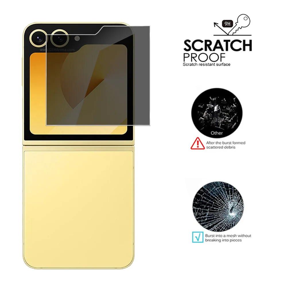 이wana szklana obudowa obiektywu aparatu 4 w 1 do Samsunga Galaxy Z Flip6 ZFlip Flip 6 ZFlip6 5G Szkło hartowane Peep-proof Screen Protector