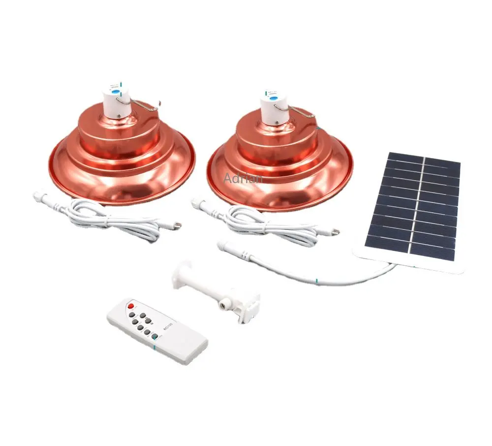 

Remote control led solar lights can be hung LED lights outdoor camping garden rechargeable bulb UFO lights.