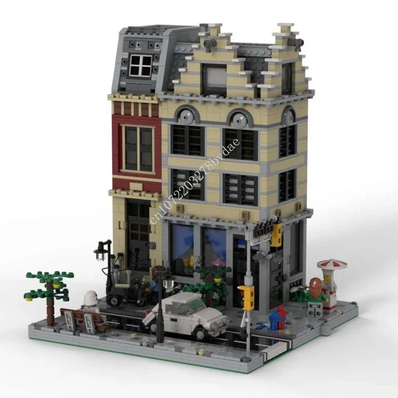 

Конструктор MOC модульный, конструктор «городская улица», 1552 блоков, технология «сделай сам», креативная сборка, детские игрушки, подарки