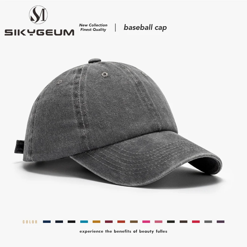 

SIKYGEUM Washable Cotton Summer Cap Women Snapback Caps Fashion Hats Men Baseball Cap Cotton Outdoor Gorras Hip Hop Dad Hats