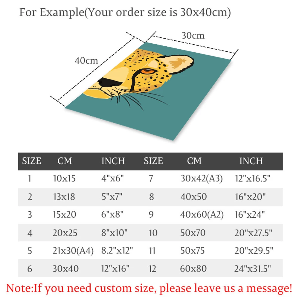 Настенная картина с изображением джунглей леопарда кота растений тропическая
