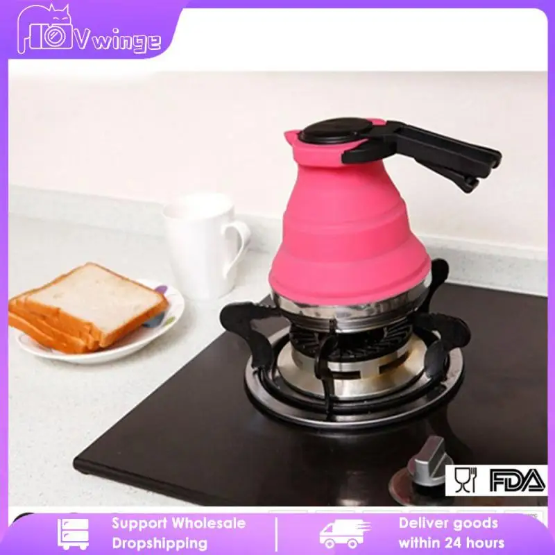 

Силиконовый чайник высокого качества, креативные бытовые инструменты для кипячения воды, уличный чайник для путешествий и дома, кухонные аксессуары