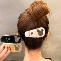 plush hairpins cute mouse fashion rabbit anime hair clips 2022 trendy sweet colorful romantic wedding hair accessories as gift