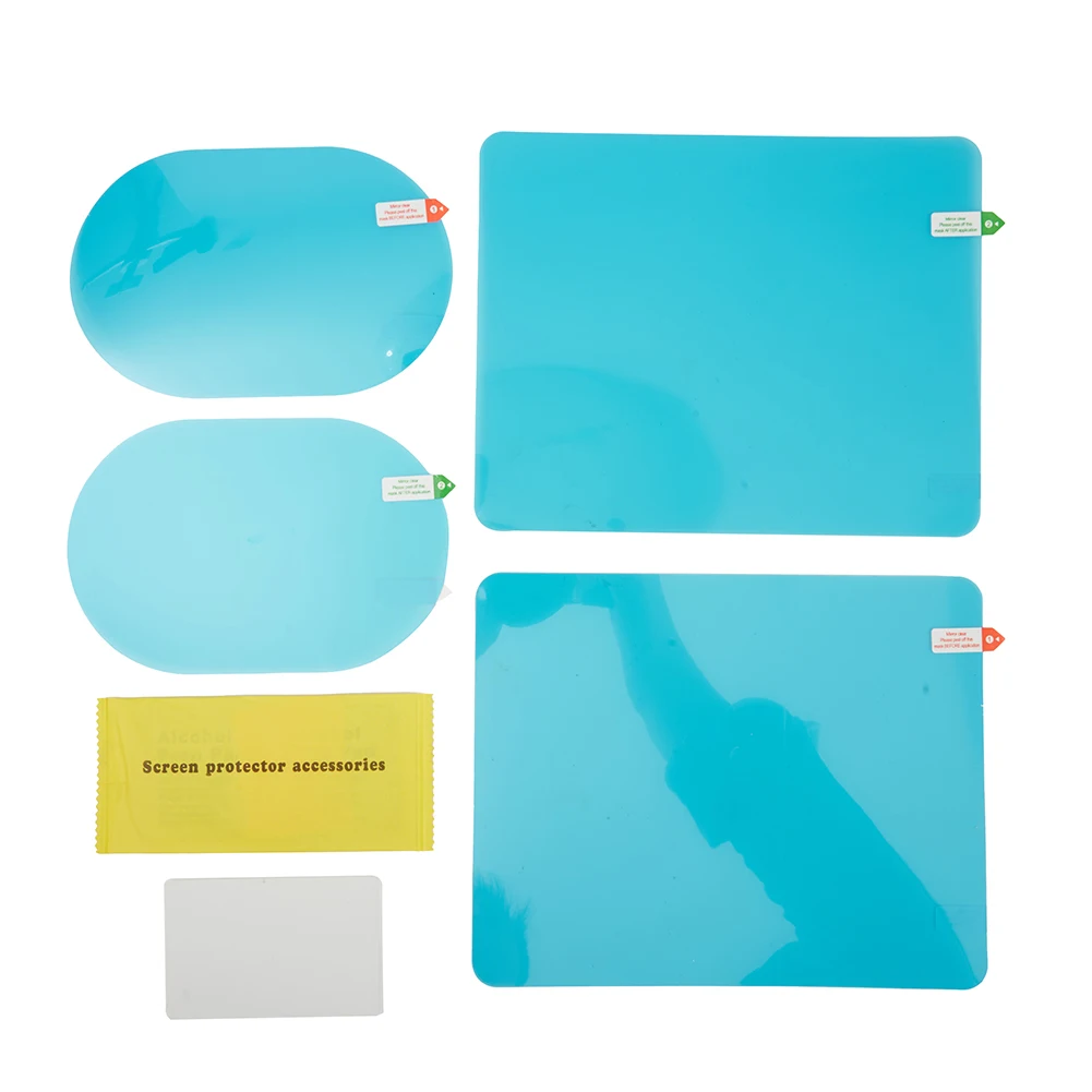 

PET+Nano Coating Material 4pcs Car Rearview Mirror Side Window Glass Anti-Fog Film Rain Protection Durable And Practical
