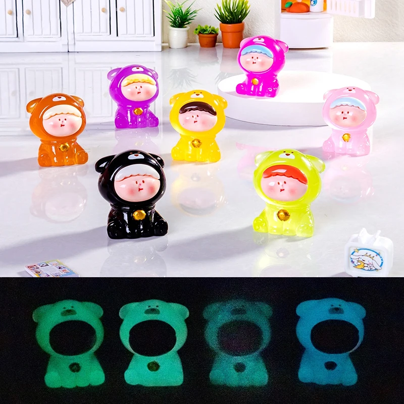 Креативная светящаяся фигурка щенка Lilith модель микропейзажа домашний декор