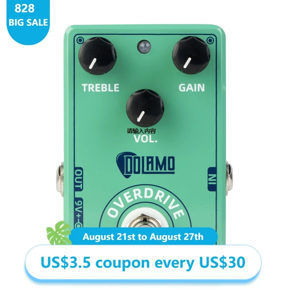 

D-12 Overdrive Guitar Pedals with Treble Gain and Volume Control Guitar Multi-Adjustment Knob Guitar Parts Accessories