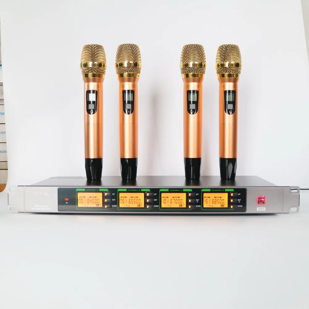 Портативная беспроводная сценическая DJ караоке микрофонная система Golden MiCWL G900 4