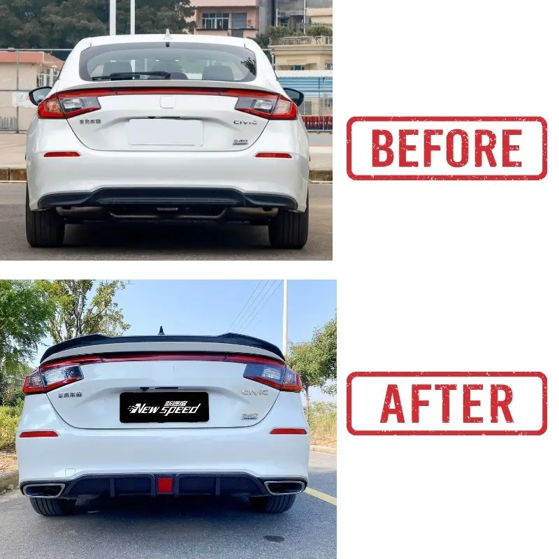 Комплект губ заднего бампера 11 поколения Civic Hatchback Max аксессуары для модификации