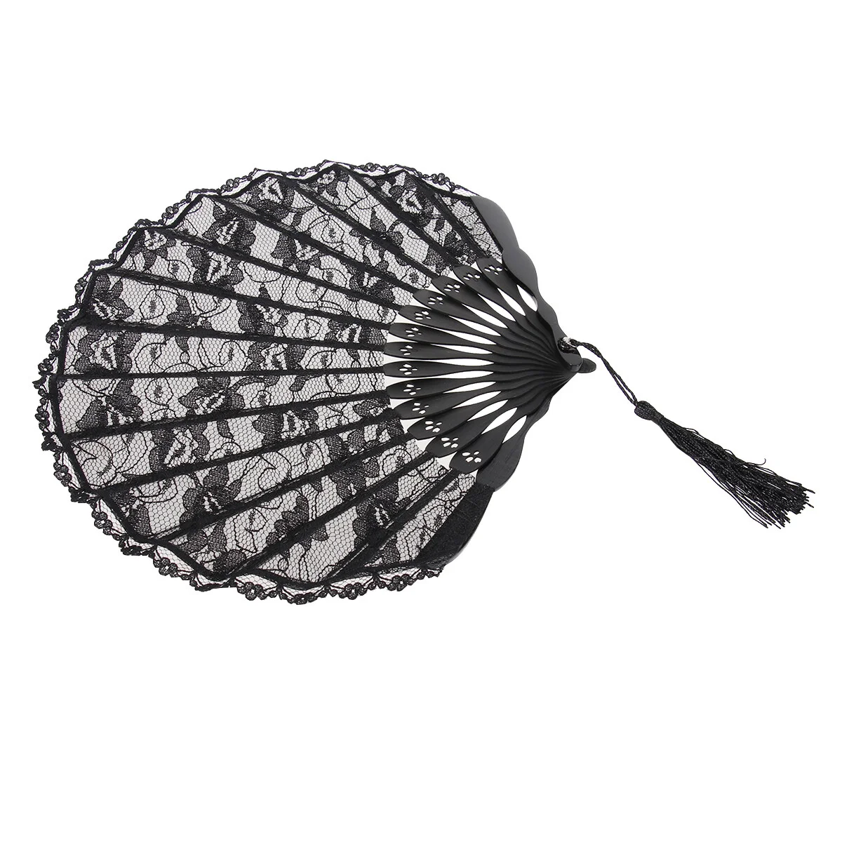 

Vintage Flower Handheld Folding Hand Fan Hand Fan Japanese Chinese Fan Black Fan Hand Fans for Folding Fan Handheld for Wedding