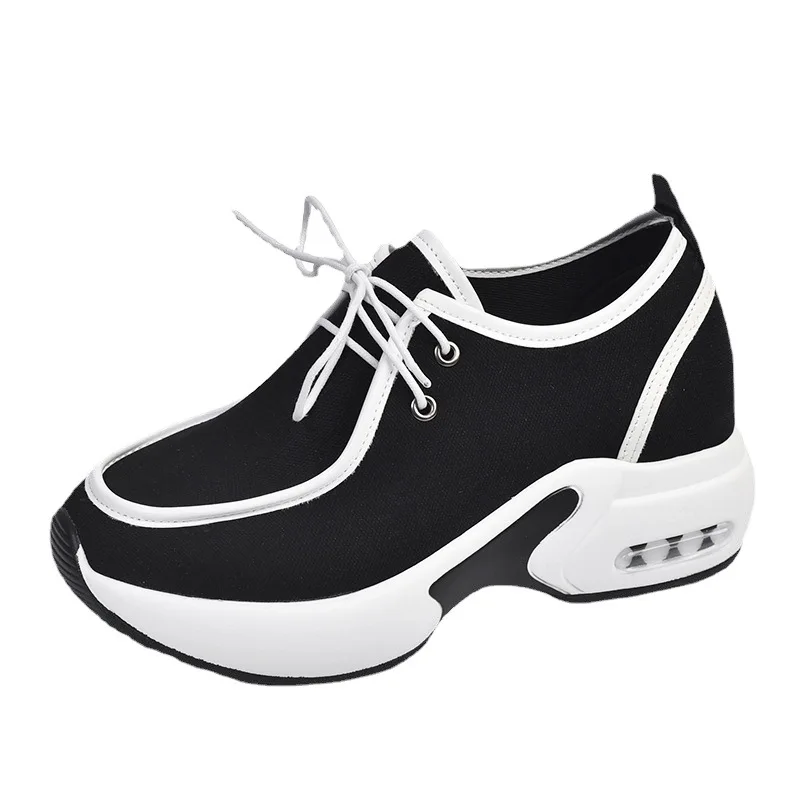 Shoes Women's 2022 Summer Inner Heightening Women's Shoes Wedge Heel Air Cushion Thick Bottom Large Size Fashion Women Sneakers