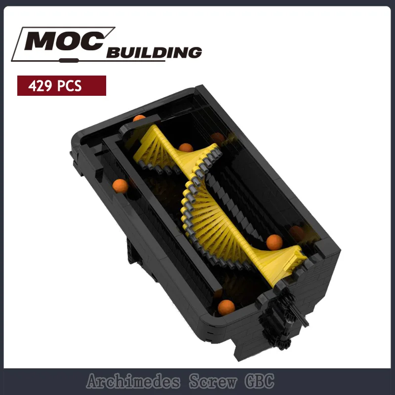 

Technology Sports Ball Device Parent-child Screw GBC Model Building Block Assembly DIY MOC Children's Toy Gift