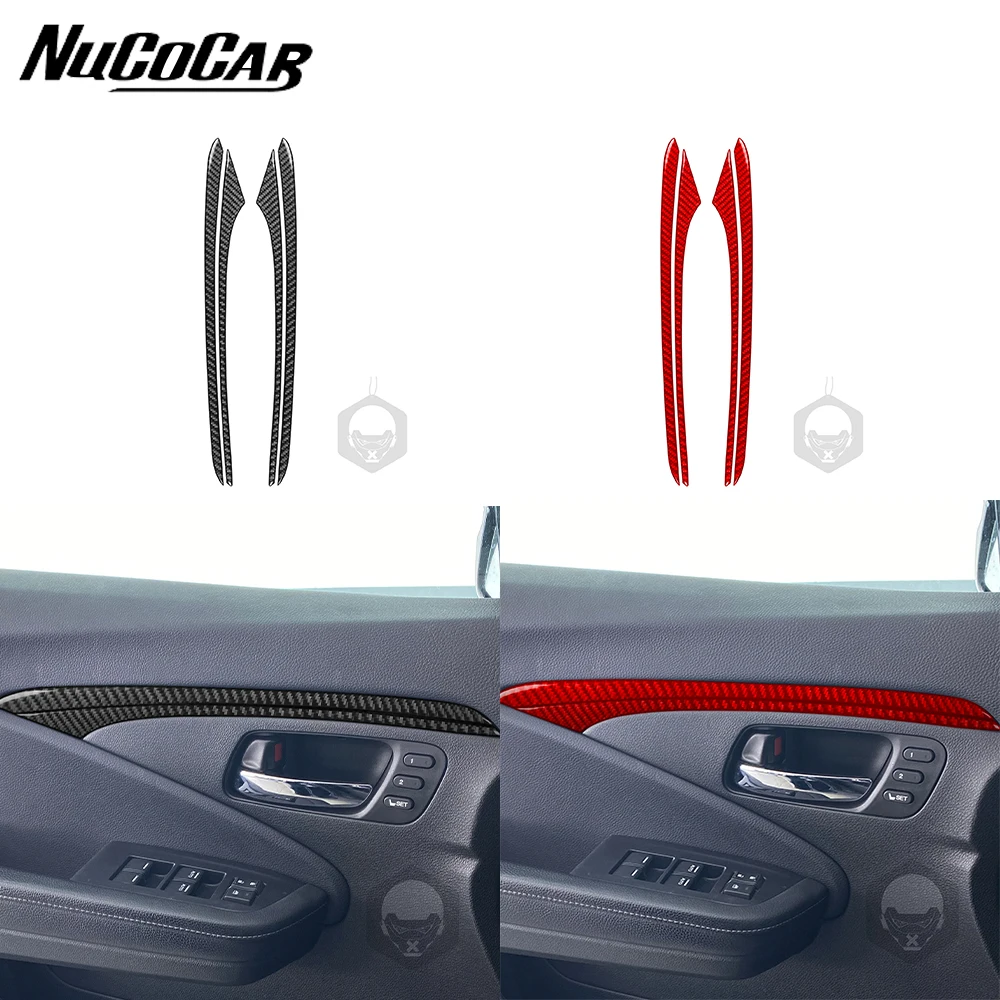 

For Honda Passport 2019 2020 2021 2022 2023 Car Accessories Carbon Fiber Front Door Trim Decal Trim Sticker