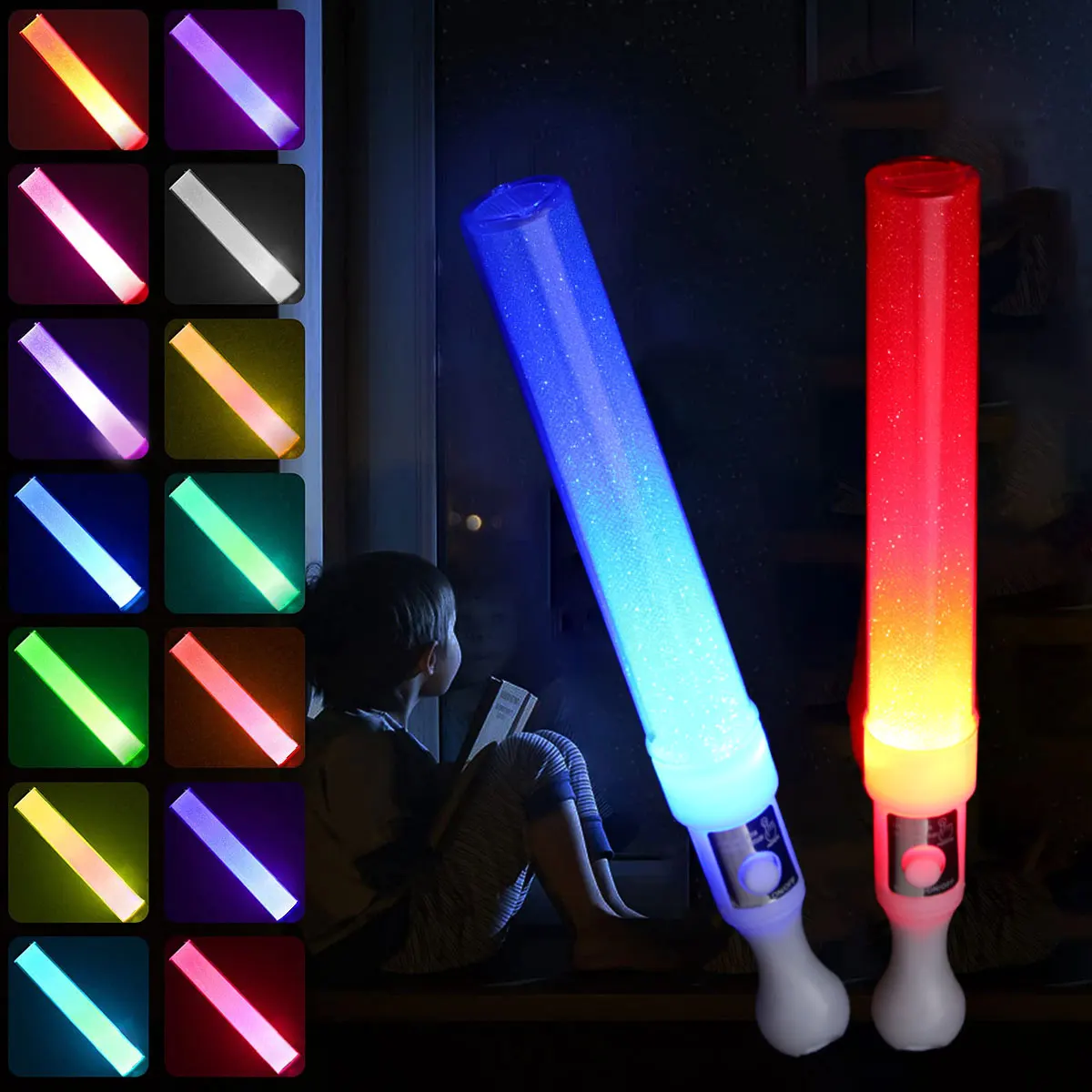

Led Light Sticks Flashing Light Decorations Glow Stick Birthday Party Rave Concert Lights Glow In The Dark Props Party Supplies