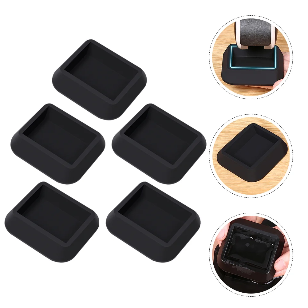

5 Pcs Pulley Holder Walkers Furniture Pads Hardwood Floors Sofa Chair Caster Cup Rubber Protectors Office Feet