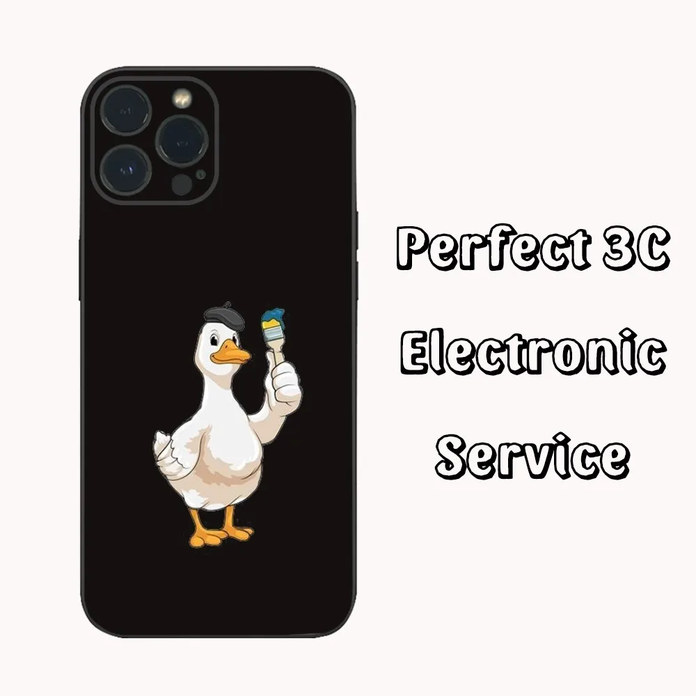 Фото Чехол для телефона Candy Color Swilling Duck для iPhone 15 14 13 12 Mini 11 Pro XS Max X XR SE5 6 7 8 Plus, мягкий силиконовый чехол №3