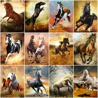 maxmpup diy square diamond painting horse cross stitch diamond embroidery animal kit rhinestone picture new arrival crafts gift