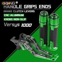 versys 1000 motorcycle cnc brake clutch levers handlebar knobs handle hand grip ends for kawasaki versys1000 2012 2013 2014