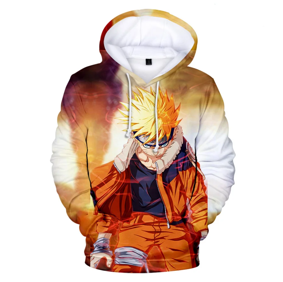 

Latest Anime Sweatshirts Young People Hoodie Harajuku Clothing Kakashi Sportswear Sasuke Pullover Kids Hoodies Men/woemn Coats