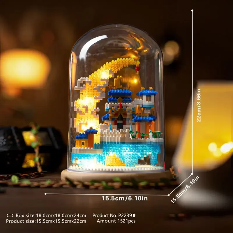 Набор Строительных Блоков Серии Sakura Bonsai - Древняя Китайская Архитектура Стиль Perky