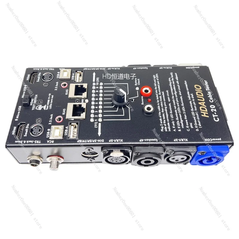 CT-20 Многофункциональный тестер аудио линии Xlr кабелей Hdmi