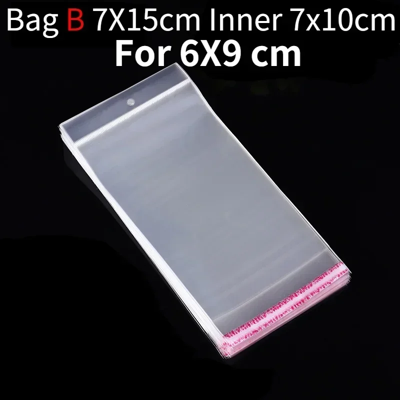 

50 шт. Самоклеящиеся пластиковые сумки для ювелирных изделий SWEETPACKING