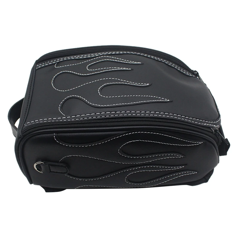 Motorcycle Fuel Tank Bag Storage PU Leather For 883 Cub 500 Benali 502C 752S Saddlebag