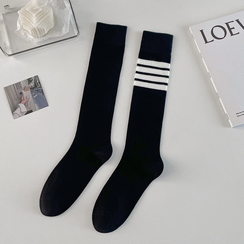 4 Pairs Women Socks Long Stockings for Four Season Fashion Design
