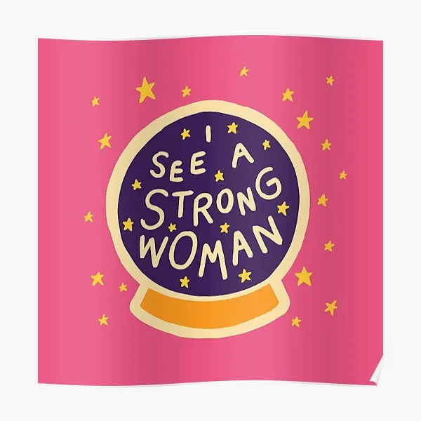 

Плакат «Я вижу сильную женщину», Декор, картина на стену, домашнее винтажное украшение комнаты, печать, роспись, смешное современное искусство, картина без рамки