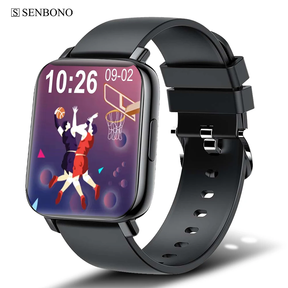 

SENBONO 2022 IP68 Waterproof Men Smart Watch Heart Rater Fitness Tracker Bracelet Women Sports Smartwatch for IOS Android Xiaomi