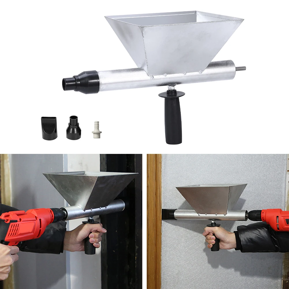 

Electric Mortar Grouting Machine Funnel Shaped With 3 Nozzles Thickening Door Portable Wall Efficiency Detachable For Caulking