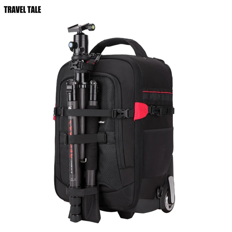 Carrylove Waterproof Professional DSLR Camera Suitcase Bag Video Photo Digital Camera Trolley Backpack On Wheels