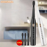 electric toothbrush adult usb rechargeable houseehold whitening waterproof toothbrush ultrasonic for men and women couples set